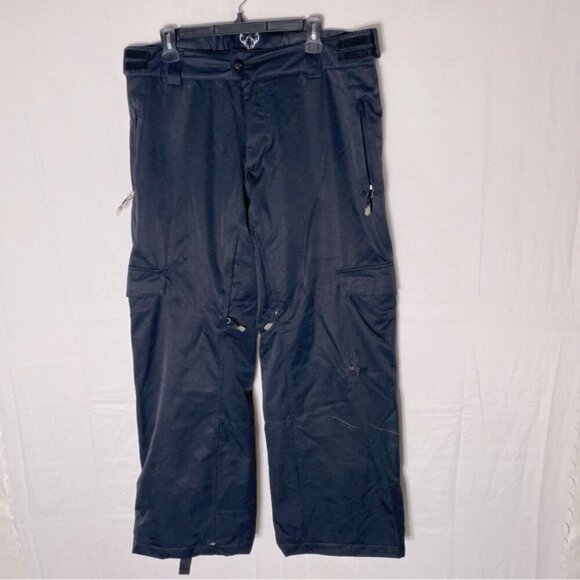 Spyder Black Insulated Ski Snow Pants L - Picture 16 of 16